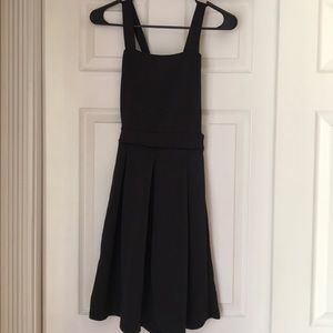 Pinafore black dress